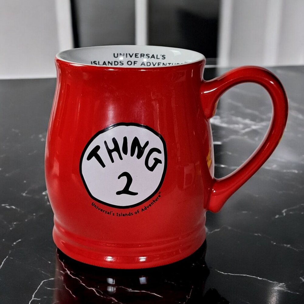 Universal Studios  dr Seuss thing 2 coffe mug Islands of Adventure